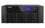 NAS bok&scaron;tinis QNAP TS-h1290FX &mdash; EPYC 7302P 3.0 GHz, 128 GB DDR4, 12 lizdų, QuTS hero, juodas