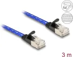 DeLOCK RJ45 Flat Cat.6A 3m mėlynas tinklo kabelis