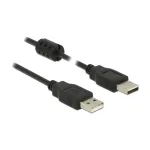 USB kabelis DeLOCK 84892 USB 2.0 3 m USB A juodas
