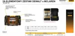 DEWALT FLEXTORQ BIT SET 28vnt. /MCALREN