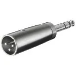 Wentronic Goobay XLR adapteris &ndash; XLR ki&scaron;tukas (3 kontaktų) > 6,35 mm lizdas (4 kontaktų, stereo) (27515)