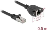 Tinklo kabelis DeLOCK 90774 Juodas 0,5m Cat6a S/FTP RJ-45
