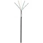 Wentronic goobay &ndash; Bėginis kabelis 100 m &ndash; F/UTP CAT 5e &ndash; lauko, apvalus, tvirtas &ndash; juodas (57294)