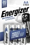 Energizer Lithium AA (Mignon) baterija, 4 vnt. pakelis