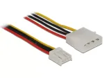 DeLOCK 83822 vidinis maitinimo kabelis, 4 kontaktų (ki&scaron;tukas) į 4 kontaktų &bdquo;Floppy&ldquo; (lizdas), 0,6 m