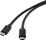 Renkforce RF-4531576 USB-C laidas 2 m USB 3.2 Gen 2 (3.1 Gen 2) juodas (RF-4531576)