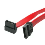StarTech.com 18 colių SATA į stačiu kampu SATA Serial ATA kabelis, 0.457 m, SATA III, SATA 7 kontaktų, SATA 7 kontaktų, Moteri&scaron;kas/Moteri&scaron;kas, Raudonas