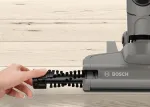 Bosch Serie 2 BBHF214G 2-in-1 lazdelinis dulkių siurblys / elektrinis &scaron;epetys, akumuliatorinis, sausam valymui, be mai&scaron;elio, pilka