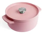 KitchenAid ketaus tro&scaron;kintuvas su dangčiu 22 cm, rožinis