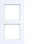 Hager A.8 2-Gang Cover Frame Light White Glossy WAD8200WG