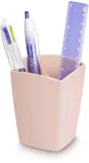 CEP Office Solution Mineral ra&scaron;iklių laikiklis, 2 skyriai, powder pink, stačiakampis, polistirenas, 74 x 74 x 95 mm