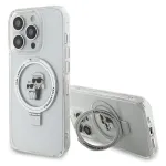 Karl Lagerfeld KLHMP13LHMRSKCH iPhone 13 Pro / 13 6,1 inch White Hardcase Ring Stand Karl & Choupette MagSafe