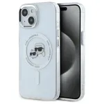 Karl Lagerfeld KLHMP15SHLSKCH Dėklas Apple iPhone 15 6,1 inch Baltas Karl & Choupette Head MagSafe