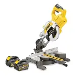 DEWALT DCS777T2 216 mm 54 V XR FLEXVOLT akumuliatorinis skersinio pjovimo pjūklas