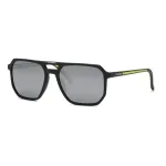 Philipp Plein Sport vyri&scaron;ki akiniai nuo saulės SSP032-58C02X juodas acetato rėmelis, pilki lę&scaron;iai 58/19/145 mm