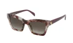 TOUS moteri&scaron;ki akiniai nuo saulės STOC17-520Z02 Havana acetatinis kvadratinis rėmas rudi gradientiniai lę&scaron;iai 52/20/140 mm