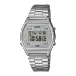CASIO B640WDG-7DF Unisex Digitalinis Laikrodis 38,9mm Sidabrinis Nerūdijantis Plienas