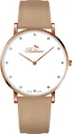 BELLEVUE moteri&scaron;kas laikrodis B54 (40 mm) nerūdijančio plieno tinklelio apyrankė sidabrinė