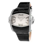 CHRONOTECH Woman CT7681M-30S Quartz Analog Watch 48mm Black Dial Leather Strap
