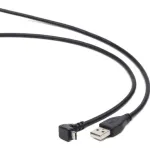 Gembird USB 2.0 laidas USB-A &ndash; Micro-USB-B 1,8 m juodas 90 laipsnių kampu