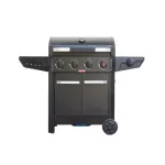 Barbecook dujinė kepsninė Luca 412 su spintele ir &scaron;oniniu degikliu, 145,4 x 60,3 x 112,3 cm, juoda
