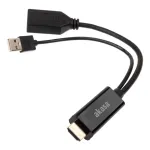 HDMI į DisplayPort adapterio kabelis Akasa AK-CBHD24-25BK