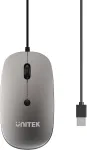 Unitek SlimTrack 1600DPI laidinė optinė pelė, pilka
