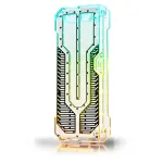Priekinis skydelis PC korpusui Singularity Spectre 4 Elite, permatomas akrilas