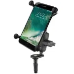 RAM Mounts X-Grip Didelis Telefono Laikiklis su Motociklo &Scaron;akės Stovo Pagrindu