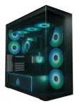 ARCTIC Xtender (Juoda) Premium E-ATX PC korpusas, Midi bok&scaron;tas, Juoda, EATX, Metalinis, Grūdintas stiklas, Žaidimams