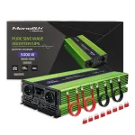 Qoltec Monolith keitiklis automobilinis 5000 W Žalias
