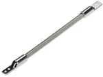 DELTA ATLO-KPS-7X180 lankstus metalinis kabelių apsauginis vamzdelis, &Oslash; 7 mm / &Oslash; 10 mm, 180 mm, nerūdijantis plienas, sidabrinis