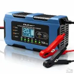 Qoltec 52668 protingas akumuliatoriaus įkroviklis 12V 10A su atkūrimo funkcija, skirtas AGM GEL LiFePO4