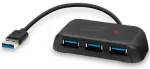 Speedlink Snappy Evo 4 prievadų USB 3.0 &scaron;akotuvas (SL-140106-BK)