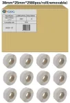G&G 19803 Balti lipnūs A4 lipdukai 105x148mm 4/lapas 100 lapų (400 lipdukų)
