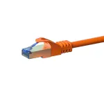 DSIT CAT 6a S/FTP LSOH tinklo jungiamasis kabelis, 20 m, oranžinis, 10 Gbps, 500 MHz, RJ45