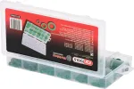 KS TOOLS 270 dalių HNBR O‑žiedų rinkinys automobilių oro kondicionavimo sistemoms, 18 metrinių dydžių, -40&deg;C iki +150&deg;C, žalias 970.0340