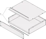 SCHROFF EMC tarpiklių rinkinys MultipacPRO 3U 42HP &ndash; EMI/RFI ekranavimas 20860130