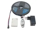 SYNERGY21 QuinLED dig2GO ne&scaron;iojamas skaitmeninis LED rinkinys su RGBW juosta, galios valdikliu ir maitinimo &scaron;altiniu S21-LED-JT230011