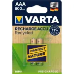 VARTA Įkraunama Baterija Recycled 800mAh AAA NiMH 2 vnt.