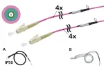 METZ CONNECT OpDAT VIK universalus kabelis 4xOM4 LC-LC 50m su įtempimo įtaisu IP50 152U047JJ5050G