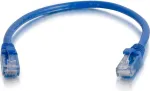 C2G 1m mėlynas Cat6 Snagless UTP PVC Ethernet komutacinis kabelis 83386