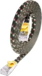 Wirewin Cat.6 SLIM-Tough tinklo kabelis F/FTP 0,5m geltonas PKW-TOUGH-STP-K6 0.5 GE