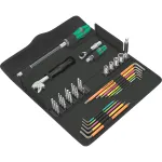 Kraftform Kompakt F 1, f&uuml;r Fensterbauer, 35-teilig, Werkzeug-Set schwarz/gr&uuml;n, inkl. Zyklop Mini 1 Bit-Ratsche, 1/4