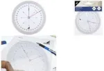 KANGARO K-4120100 kursų matuoklis, 126 mm, permatomas, 360&deg; graduacija, 2 besisukantys diskai