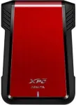 ADATA EX500 i&scaron;orinis HDD/SSD korpusas juodas, raudonas 2.5 colio