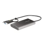 StarTech.com USB-C į Dvigubą HDMI Adapteris - USB-C arba A į 2x HDMI - 4K 60Hz - 100W Maitinimo Tiekimo Perdavimas - 30cm įmontuotas kabelis - USB į HDMI Kelių Monitorių Konverteris Ne&scaron;iojamam Kompiuteriui - TAA
