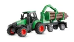 Amewi metalinis traktorius su mi&scaron;ko priekaba, 1:64, RTR, žalias