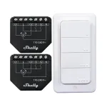 Shelly WiFi valdiklių rinkinys Shutter BLU RC Button 4 &ndash; i&scaron;manusis relė žaliuzėms ir roletams