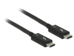Delock 84844 Thunderbolt 3 USB-C kabelis, ki&scaron;tukas į ki&scaron;tuką, 40 Gbps, 5 A, 0,5 m, juodas
